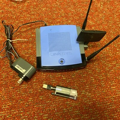 Linksys WRT300N 270 Mbps 4-Port Gigabit Wireless N Router With Wusb54gp - Image 1 of 4