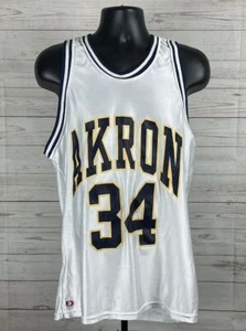 Maglia Akron Zips Basket #34 Vintage Retrò Uomo Small Nuova Con Etichette - Foto 1 di 6
