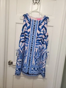 Lilly Pulitzer Donna Romper "Pink Tropics Tint" Pattern, Colorful, Size 16 - Picture 1 of 7