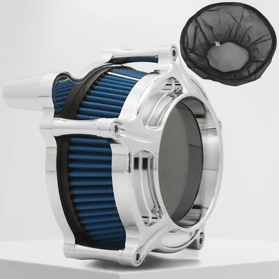 Air cleaner filters Chromed For Harley Touring Street Glide Road King 2008-2016 Foto 1 de 4