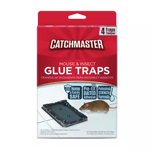 Catchmaster Mouse & Insect Solid Glue Traps 4 Count - Picture 1 of 11