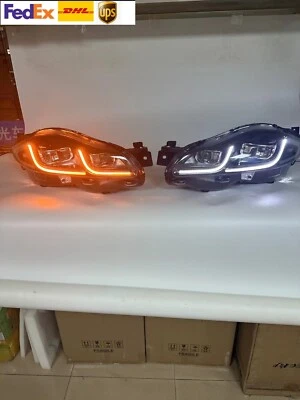 Faro LED Jaguar XJ XJL 2010-2019 montaje de faros modificación estilo 2018 Foto 1 de 4