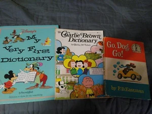 The Charlie Brown Dictionary 1975+Disneys My Very First Dictionary+BonusBook - Picture 1 of 12