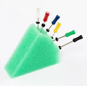 Endo Sponge Foam Green Dental Triangle Cushions Refills Inserts Files 50pcs - Picture 1 of 5