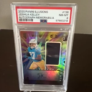 Panini Illusions Joshua Kelly 2020 parche de novato ¡¡auto!! 89/299 PSA 8 - Imagen 1 de 3