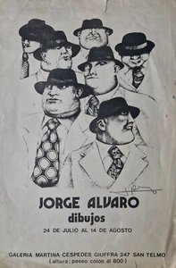 Afiche / poster - Jorge Alvaro - Dibujos - Firmado - Picture 1 of 2