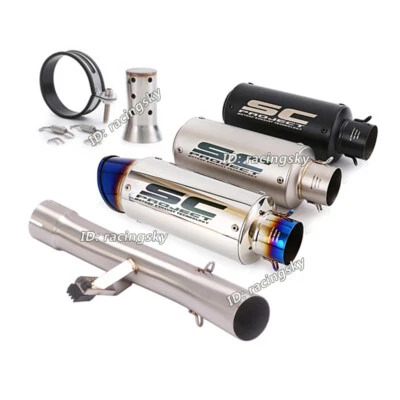 For Suzuki GSF650 1250 Bandit 1250  Exhaust Tips Muffler Middle Link Pipe System - Изображение 1 из 4