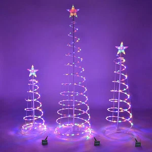 Pack de 3 árboles espirales con múltiples LEDS - Imagen 1 de 1
