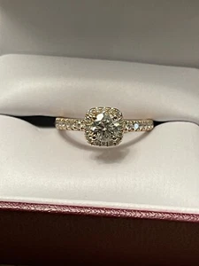 Rose Gold 14k, 1ct. Engagement Ring - Picture 1 of 3