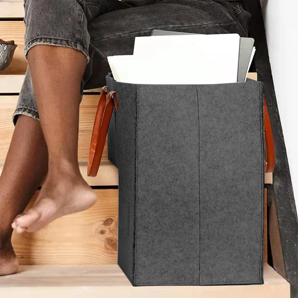 Treppenkorb Filz-Innenstütze, Organisation mit Griffen für Holztreppen, - Bild 1 von 1