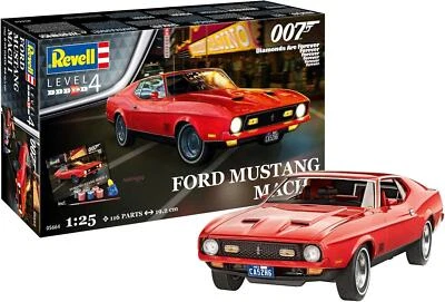 Revell 1:25 James Bond Ford MUSTANG Mach 1 Kit Modello Diamanti Sono per Sempre - Immagine 1 di 3