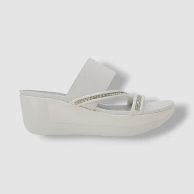 Kenneth Cole Mujer Blanco Paula Sin Cordones Plataforma Cuña Sandalias Zapatos Talla 8.5 M Foto 1 de 4
