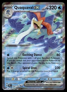 Quaquaval ex 052/193 Pokémon JCC Paldea Evolucionado Doble Raro Holo Casi Nuevo Como Nuevo - Imagen 1 de 2