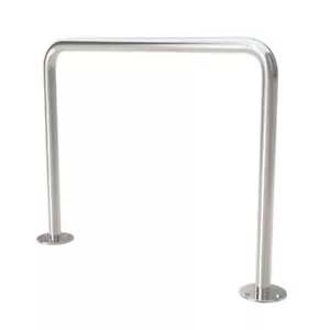Edelstahl V2A Anlehnbügel Fahrradständer Absperrbügel Geländer Bügel Absperrung - Bild 1 von 1