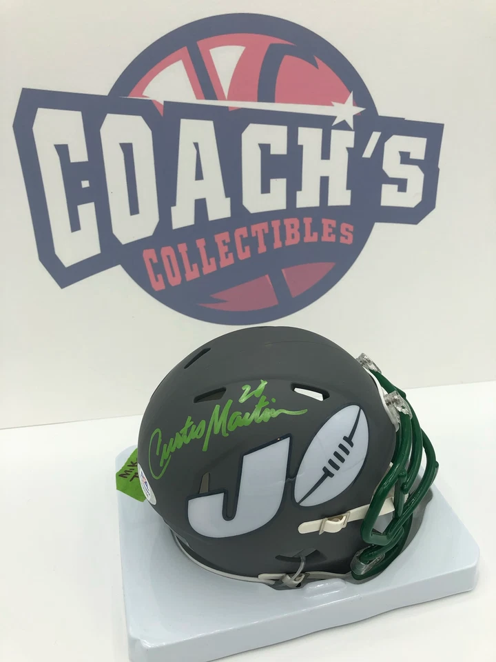 Curtis Martin Autographed AMP Alternate Mini Helmet (PSA) - Image 1 of 1