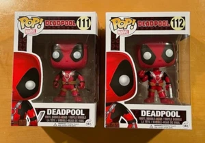 Funko Pop! Marvel Deadpool con espadas #111 + pulgares hacia arriba #112 - Imagen 1 de 2