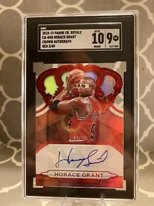 Horace Grant 2018–19 Crown Royal Auto Numbered 03/49 Grade 10 & 9 Chicago Bulls - Picture 1 of 3