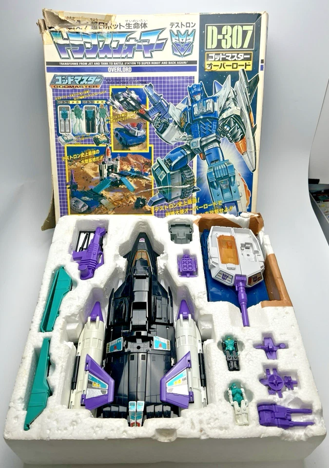 Transformers G1 D-307 Takara Masterforce Decepticon God Master Overload Victory Foto 1 de 4