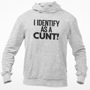 Funny Pronoun Hoodie Sweatshirt Adult Identify As C UNT Offensive Joke Gift Top - Picture 1 of 4
