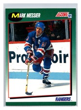 1991 Score Rookie and Traded #85T Mark Messier SGC 91