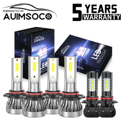 For Toyota Avalon Sedan 4-Door 2000-2007 LED Headlight Fog Light Bulbs Combo Kit - Image 1 of 4
