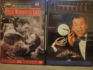 Holiday DVD Lot - It's A Wonderful Life + Scrooged James Stewart BRAND NEW - Picture 1 of 3