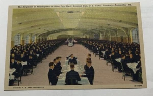 Postcard Annapolis MD U.S. Naval Academy Midshipmen at Noon Day Meal (D3) - Picture 1 of 2