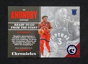 2017-18 Panini Chronicles Basketball Blue /199 RC Rookie OG Anunoby #138 Raptors
