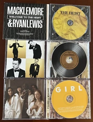 TIMBERLAKE 20/20 Experience CD, PHARRELL WILLIAMS Girl CD, MACKLEMORE Heist CD Foto 1 de 3