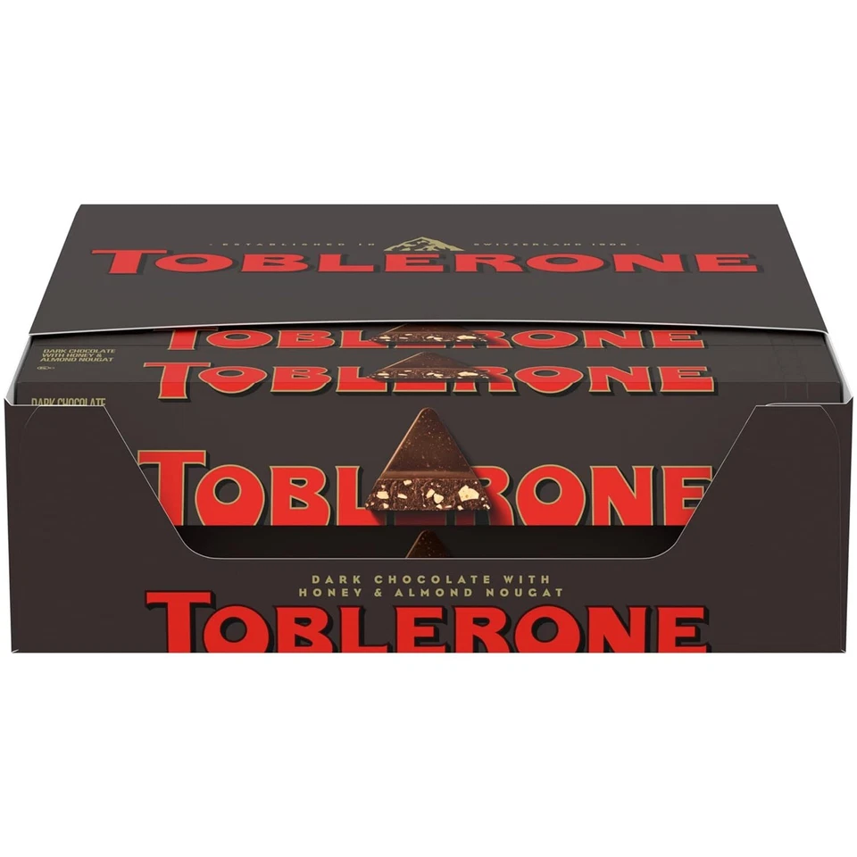 Toblerone Chocolate Bar Honey Almond Nougat Bittersweet Dark Gifts Treats 20pc