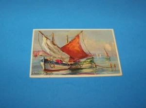 Sail Boats Switzerland   Vintage Postcard  Art Postcard  - Picture 1 of 2