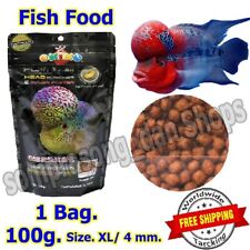 Okiko flowerhorn food Platinum Fish Food SizeXL Rad Head Huncher Color Faster 1x