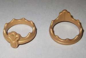 14022, 2x corona, diadema, anillo de cabeza, neumáticos para cabeza, oro - Imagen 1 de 1