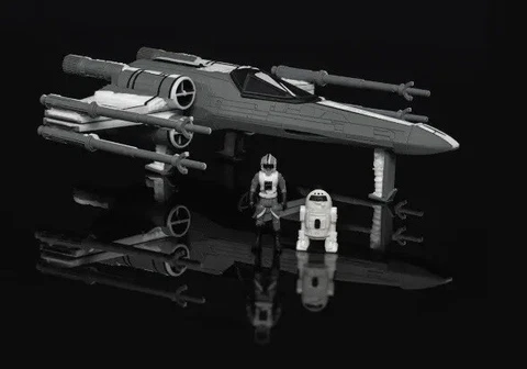 SDCC 2023 Jazwares Star Wars Micro Galaxy Squadron X-Wing Fighter On Hand Cover