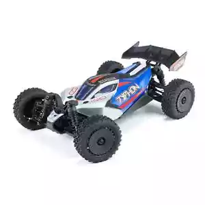 ARRMA RC Elektro Buggy Typhon Grom Mega RTR 1:18 mit Akku, Lader Blau - Bild 1 von 12