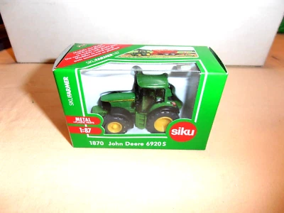 NEW SIKU 1/87 METAL "FANTASTICO TRATTORE JOHN DEERE" 6920 S BOX ORIGINALE - Immagine 1 di 2