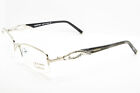 Azzaro Couture Brille aus silbernen Kristallsteinen 3904 C2 französisches Design 52 mm