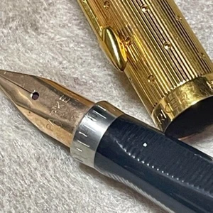 Parker Fountain Pen Gold Ink Vintage Retro - Picture 1 of 7