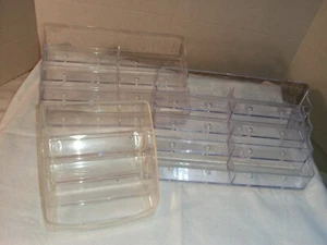 Clear Acrylic Makeup Organizer Storage Display Stand with Multiple Compartments - Picture 1 of 10