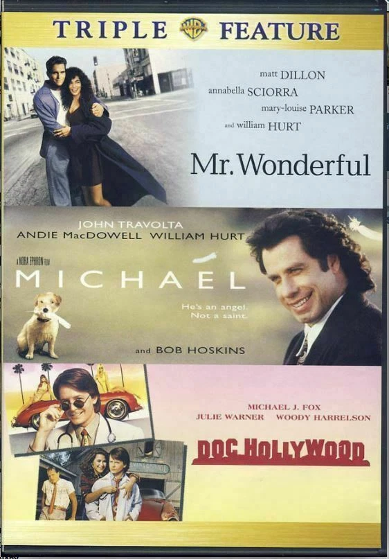 Doc Hollywood / Mr. Wonderful / Michael (DVD, 2006, Triple Feature) NEW, sealed - Image 1 of 1