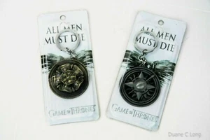 Game of Thrones All Men Must Die Keychain Medallions -Two -2 inches in diameter - Picture 1 of 4