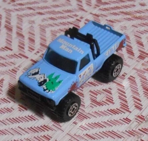 Vintage 1981 Matchbox Mini Pick Up Truck Mountain Man Blue White Diecast MINT - Picture 1 of 6