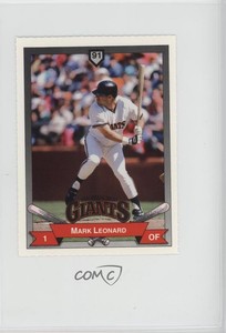 1991 PG&E San Francisco Giants Mark Leonard #22