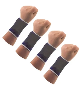 4pc Sport WRIST BAND Supporter Strap Stretch Wrap Athletic Brace Sweatband - Picture 1 of 1