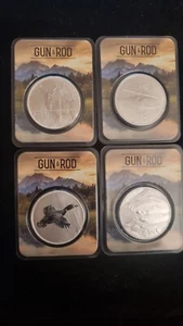 GUN & ROD Pure .999 Silver coins Wildlife series in packaging - Picture 1 of 6
