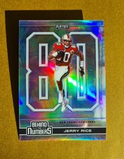 JERRY RICE  2020 ""BEHIND THE NUMBERS"" HOLO MEGA CARD   