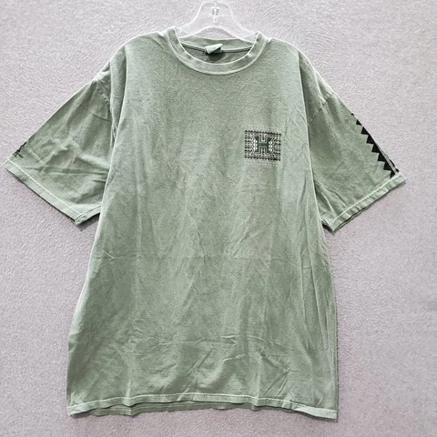Hawaii Rainbow Warriors Football Men T-Shirt XL Green Pride University Tribal Cover
