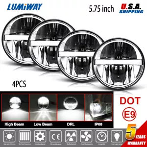 4pcs 5.75 5-3/4"inch Round Sealed Hi/Lo Beam Led Headlights Bulbs Projector Lamp - Bild 1 von 10