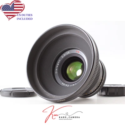 [Unused w/ Hood] Contax Carl Zeiss Distagon T* 28mm f2.8 MMJ MF Lens C/Y Japan - Image 1 of 4