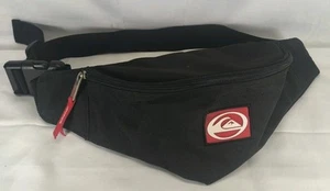Quicksilver Adjustable Fanny Pack Belt Bag Zip Up Black 2 Pocket - Picture 1 of 8